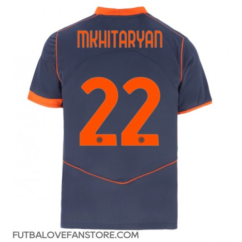 Inter Milan Henrikh Mkhitaryan #22 Tretí futbalový dres 2025-26 Krátky Rukáv Inter Milan Henrikh Mkhitaryan #22 Tretí futbalový dres 2025-26 Krátky Rukáv